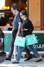 ASHLEY BENSON and Brandon Davis at Cipriani in Beverly Hills 04/01/2024