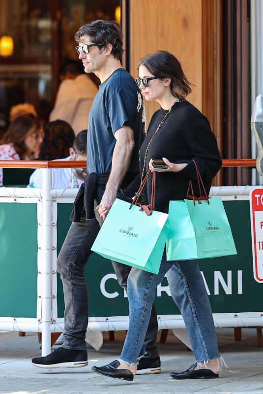 ASHLEY BENSON and Brandon Davis at Cipriani in Beverly Hills 04/01/2024