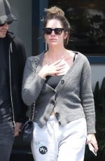ASHLEY BENSON and Brandon Davis on a Lunch Date in West Hollywood 04/19/2024