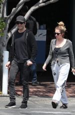 ASHLEY BENSON and Brandon Davis on a Lunch Date in West Hollywood 04/19/2024