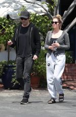 ASHLEY BENSON and Brandon Davis on a Lunch Date in West Hollywood 04/19/2024