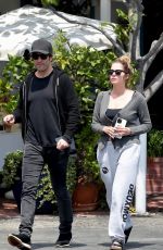 ASHLEY BENSON and Brandon Davis on a Lunch Date in West Hollywood 04/19/2024
