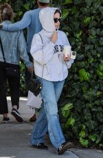 ASHLEY BENSON and Brandon Davis Out for Lunch at The Ivy Restaurant in Los Angeles 04/05/2024