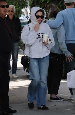 ASHLEY BENSON and Brandon Davis Out for Lunch at The Ivy Restaurant in Los Angeles 04/05/2024
