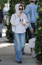 ASHLEY BENSON and Brandon Davis Out for Lunch at The Ivy Restaurant in Los Angeles 04/05/2024