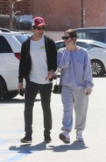 ASHLEY BENSON and Brandon Davis Out Shopping in Beverly Hills 04/02/2024