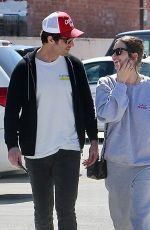 ASHLEY BENSON and Brandon Davis Out Shopping in Beverly Hills 04/02/2024