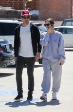 ASHLEY BENSON and Brandon Davis Out Shopping in Beverly Hills 04/02/2024
