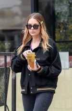 ASHLEY BENSON Out for Iced Tea in Los Angeles 04/25/2024