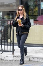 ASHLEY BENSON Out for Iced Tea in Los Angeles 04/25/2024