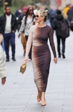 ASHLEY ROBERTS Arrives at Heart Radio in London 04/05/2024