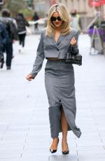 ASHLEY ROBERTS Arrives at Heart Radio in London 04/17/2024