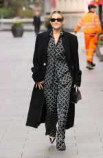 ASHLEY ROBERTS Arrives at Heart Radio Studio in London 04/02/2024