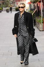 ASHLEY ROBERTS Arrives at Heart Radio Studio in London 04/02/2024