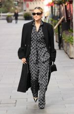 ASHLEY ROBERTS Arrives at Heart Radio Studio in London 04/02/2024
