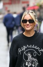 ASHLEY ROBERTS Arrives at Heart Radio Studios in London 04/23/2024