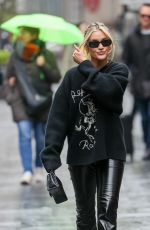 ASHLEY ROBERTS Arrives at Heart Radio Studios in London 04/23/2024