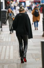ASHLEY ROBERTS Arrives at Heart Radio Studios in London 04/23/2024