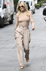 ASHLEY ROBERTS Leaves Global Studios Heart Breakfast Show in London 04/24/2024