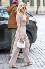 ASHLEY ROBERTS Leaves Global Studios Heart Breakfast Show in London 04/24/2024