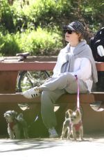 ASHLEY TISDALE Out with Her Family at a Park in Los Angeles 04/02/2024