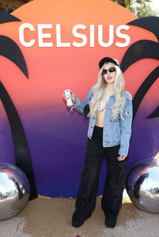 AVA MAX at CELSIUS Cosmic Desert Event at Coachella in Indio 04/12/2024