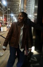 AYO EDEBIRI Arrives at SNL Party at Zuma in New York 03/31/2024