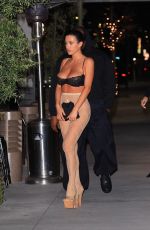 BIANCA CENSORI and Kanye West Leaves Gigi