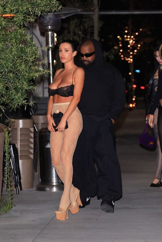 BIANCA CENSORI and Kanye West Leaves Gigi’s in Los Angeles 04/04/2024