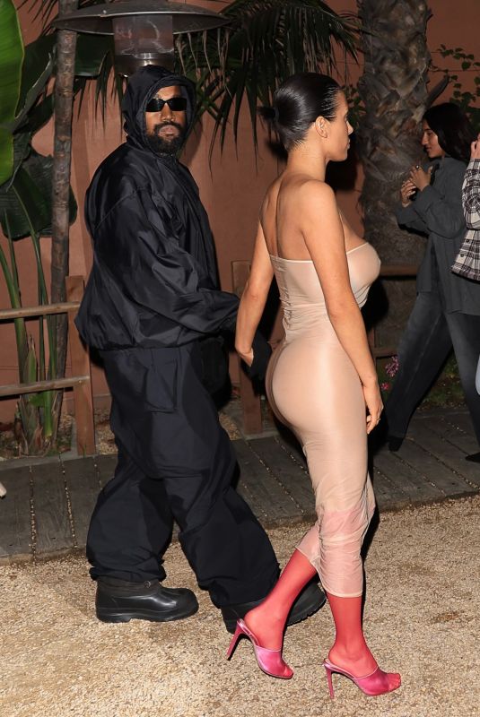 BIANCA CENSORI and Kanye West on Dinner Date in Los Angeles 04/08/2024