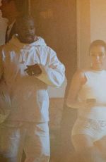 BIANCA CENSORI and Kanye West Out for Dinner in West Hollywood 04/24/2024