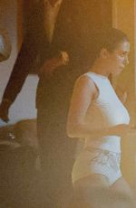 BIANCA CENSORI and Kanye West Out for Dinner in West Hollywood 04/24/2024