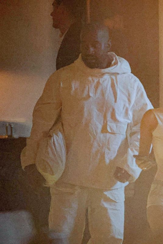 BIANCA CENSORI and Kanye West Out for Dinner in West Hollywood 04/24/2024