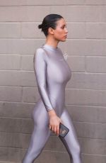 BIANCA CENSORI in a Silver Catsuit at Family Outing in Los Angeles 03/31/2024