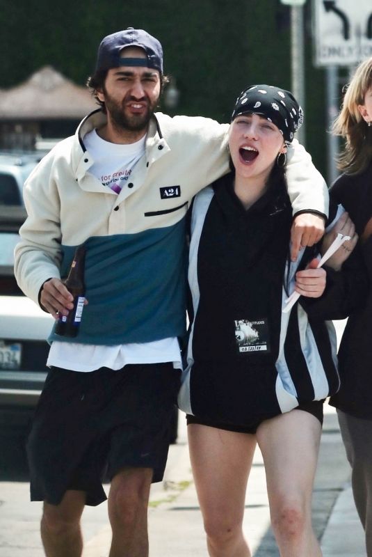 BILLIE EILISH and Alex Wolff Out in Los Angeles 04/24/2024