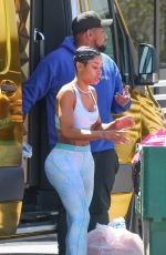 BLAC CHYNA and Derrick Milano Out in Calabasas 04/08/2024
