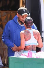 BLAC CHYNA and Derrick Milano Out in Calabasas 04/08/2024