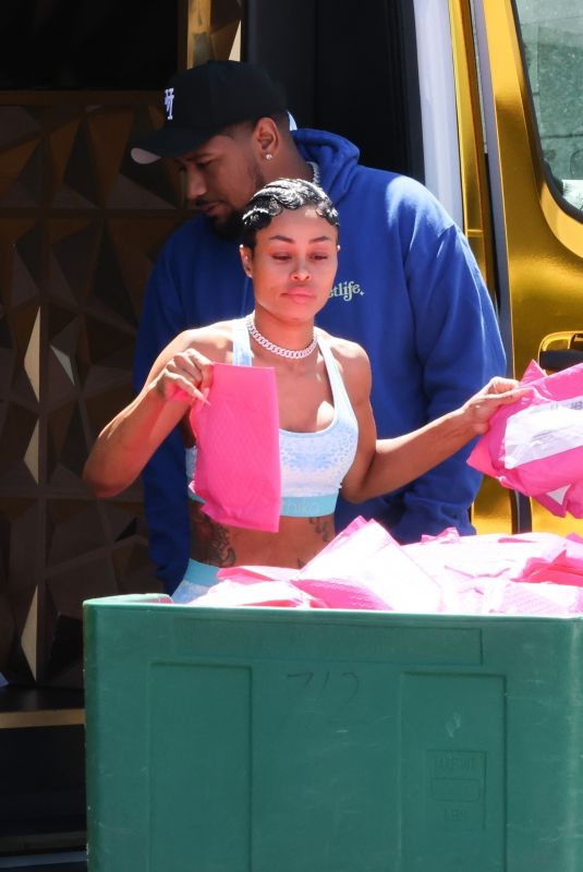 BLAC CHYNA and Derrick Milano Out in Calabasas 04/08/2024