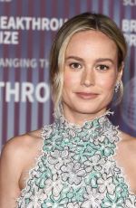 BRIE LARSON at 10th Breakthrough Prize Ceremony in Los Angeles 04/13/2024