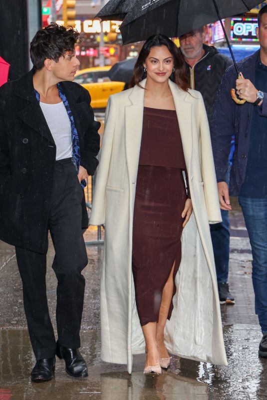 CAMILA MENDES Arrives at Good Morning America in New York 04/03/2024