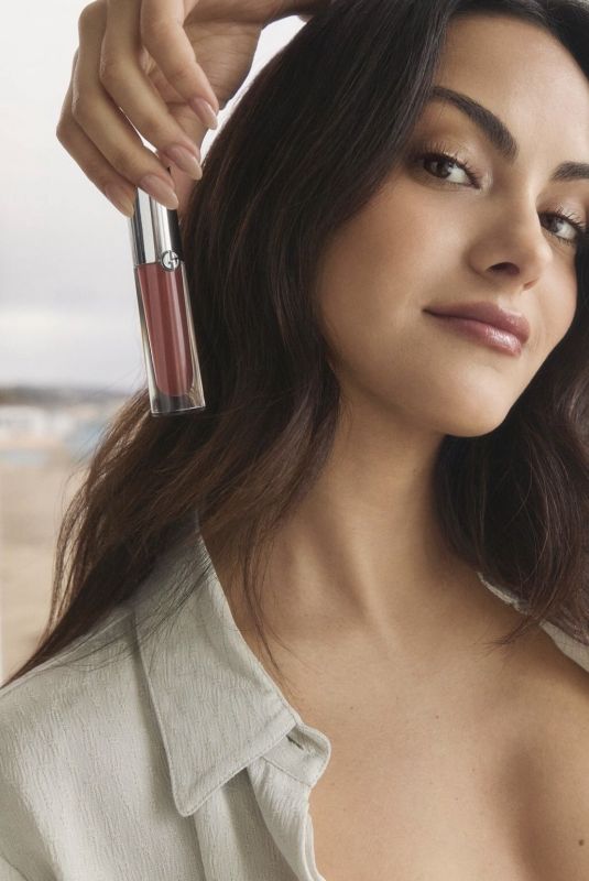 CAMILA MENDES for Armani Beauty Prisma Glass Lip Gloss Campaign 2024
