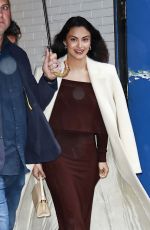 CAMILA MENDES Leaves Good Morning America Studios in New York 04/03/2024