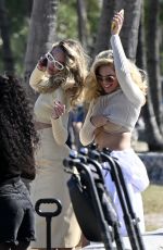 CANDICE SWANEPOEL and KATE UPTON on the Set of a Photoshoot in Miami 04/24/2024