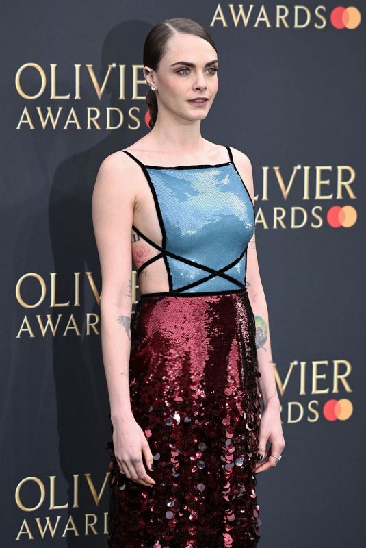 CARA DELEVINGNE at Olivier Awards 2024 in London 04/14/2024