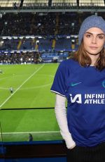 CARA DELEVINGNE at Stamford Bridge in London 04/04/2024