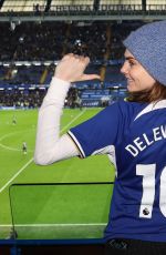 CARA DELEVINGNE at Stamford Bridge in London 04/04/2024