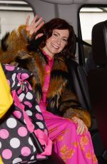 CARRIE PRESTON Leaves CBS Studios in New York 04/04/2024