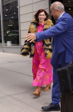 CARRIE PRESTON Leaves CBS Studios in New York 04/04/2024
