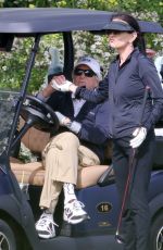 CATHERINE ZETA JONES and Michael Douglas at a Golf Course in Montecito 03/31/2024
