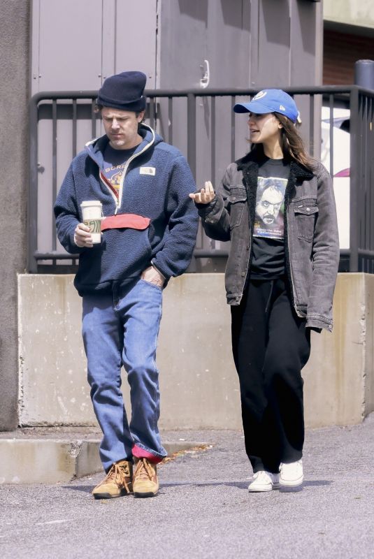 CAYLEE COWAN and Casey Affleck Out in Los Feliz 04/01/2024